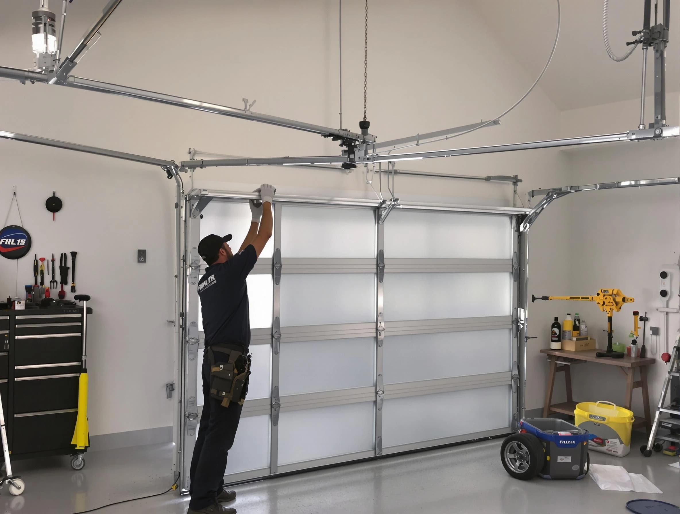 Hopewell Garage Door Repair certified team performing precision garage door installation in Hopewell