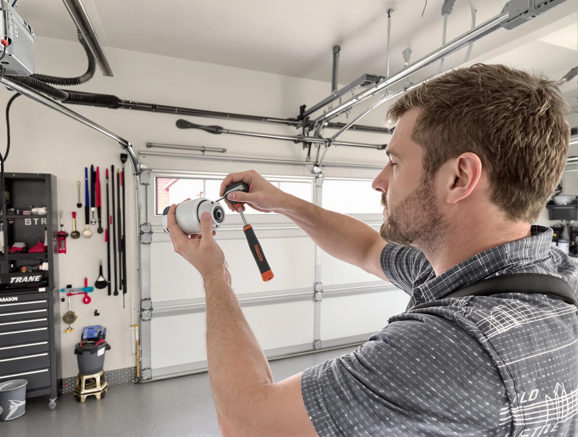 Garage door opener repair service by Hopewell Garage Door Repair in Hopewell