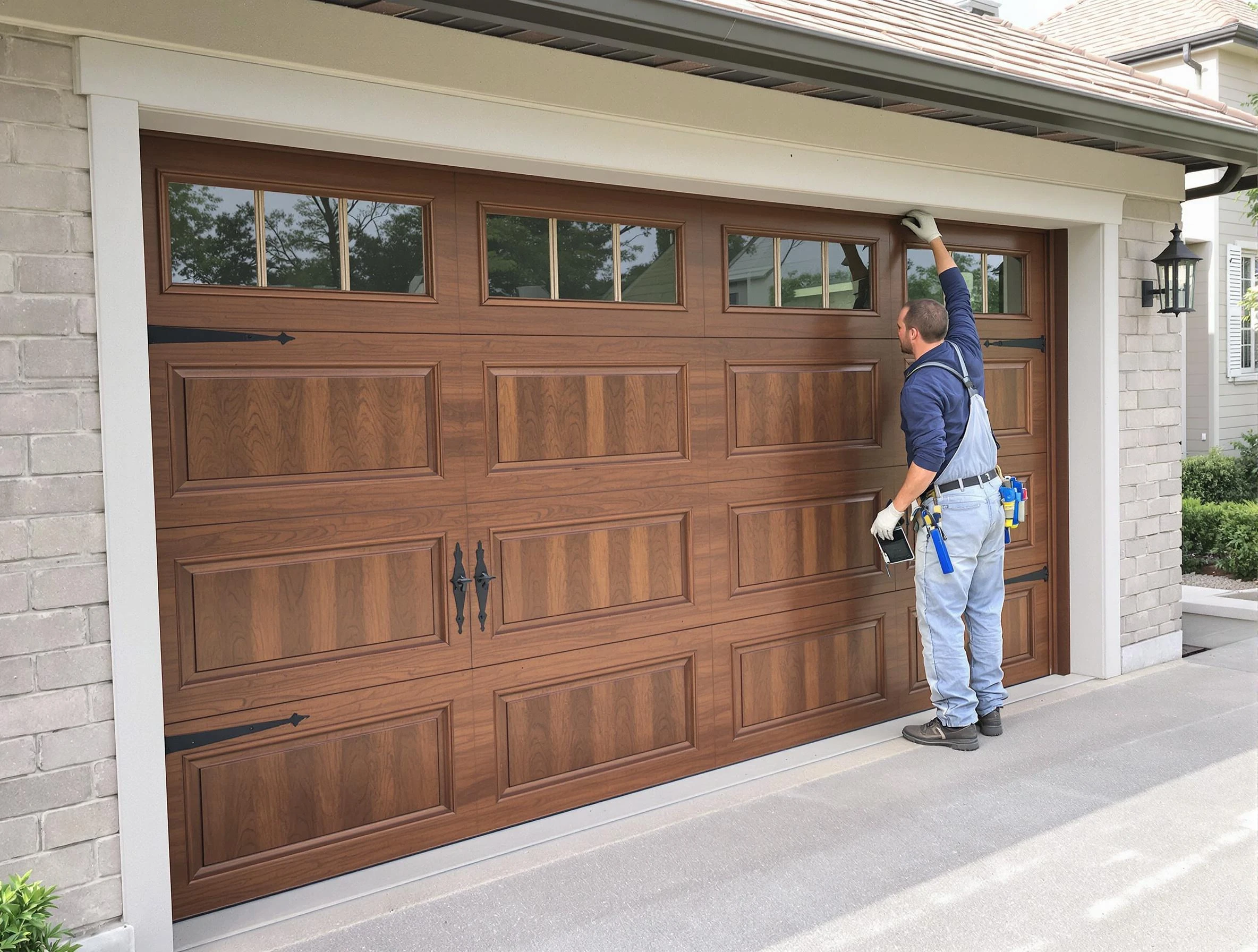 Custom garage door showcase by Hopewell Garage Door Repair in Hopewell
