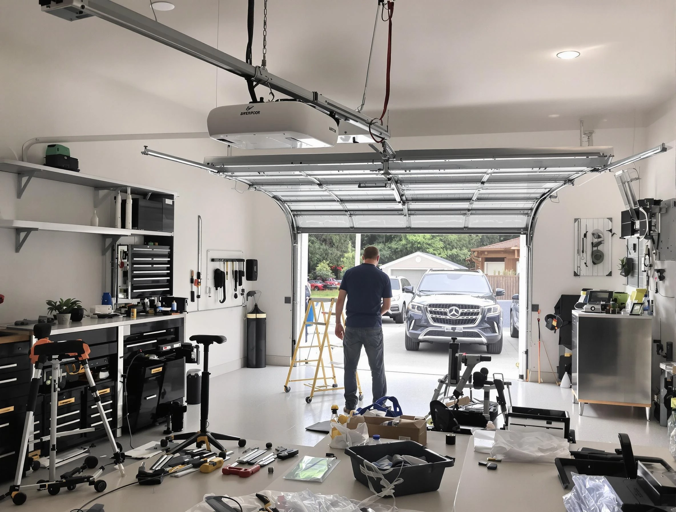 Garage door opener installation by Hopewell Garage Door Repair in Hopewell